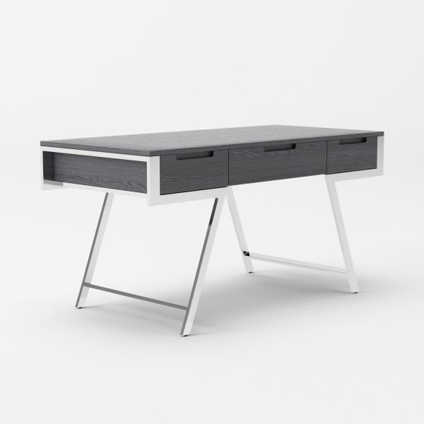 Modrest Dessart - Modern Elm Grey Office Desk - Image 5