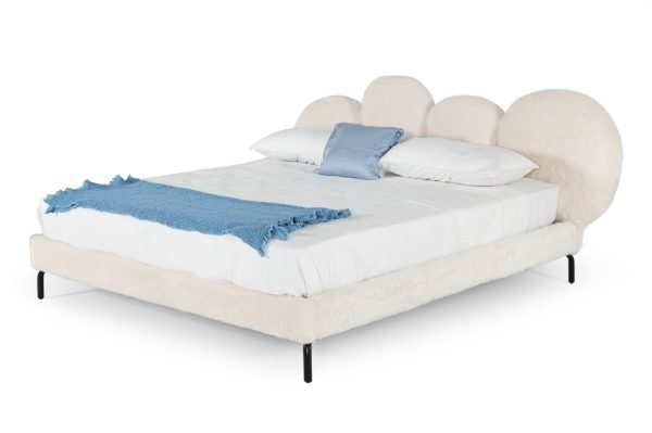 Modrest Destiny - Contemporary White Sherpa Bubble Bed - Image 5
