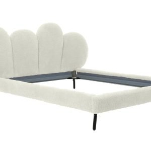 Modrest Destiny - Contemporary White Sherpa Bubble Bed