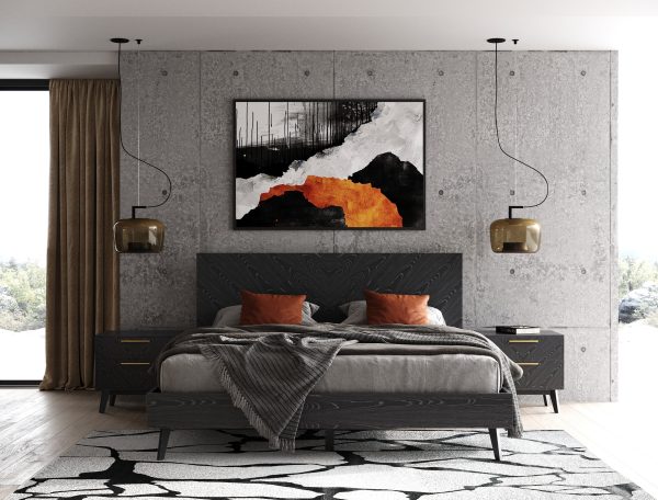 Modrest Diana - Queen Modern Grey Ash Bedroom Set - Image 4