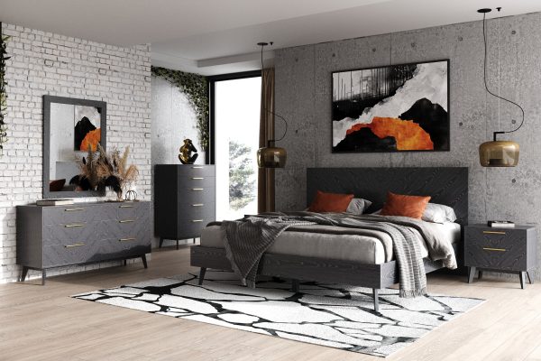 Modrest Diana - Modern Grey Ash Mirror - Image 3