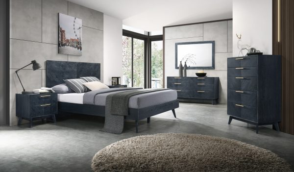 Modrest Diana - Queen Modern Grey Ash Bedroom Set - Image 2