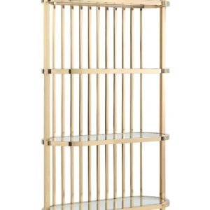 Modrest Doral - Clear Glass & Gold Shelf