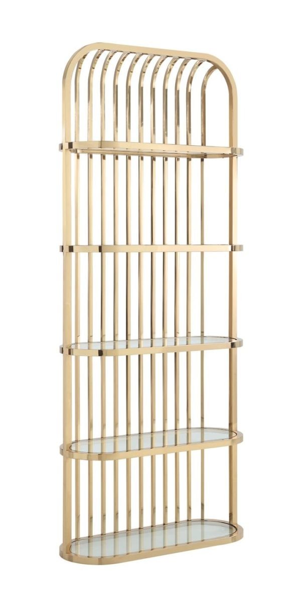 Modrest Doral - Clear Glass & Gold Shelf