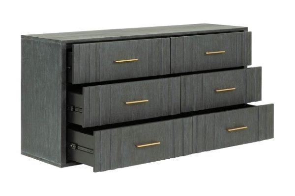 Modrest Manchester- Contemporary Dark Grey Dresser - Image 3