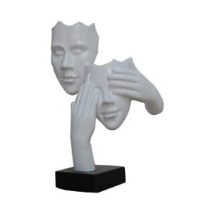 Modrest Two Faces White & Black Sculpture