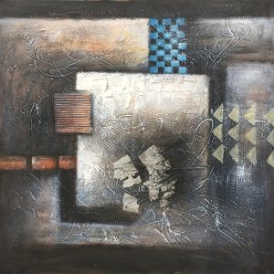 Modrest 39" x 39" Abstract Oil Painting