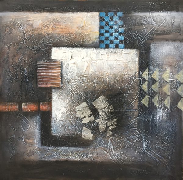 Modrest 39" x 39" Abstract Oil Painting