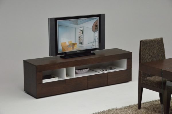 Aura Modern Tobacco TV Stand - Image 4