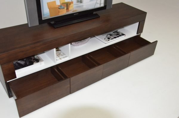 Aura Modern Tobacco TV Stand - Image 2