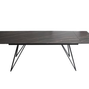 Modrest Bobby - Modern Black Ceramic Extendable Dining Table