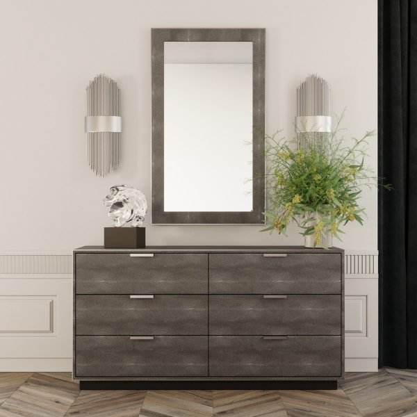 Modrest Dynasty - Modern Shagreen Dresser - Image 4
