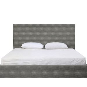 Modrest Dynasty - Eastern King Modern Shagreen Bedroom Set - 3 Drawer