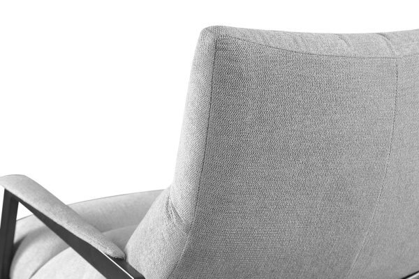 Modrest - Modern Homer Accent Grey Fabric Chair - Image 3