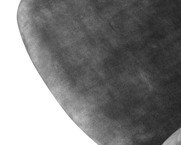 Modrest - Modern Malvern Dark Grey Fabric Dining Chair - Image 3