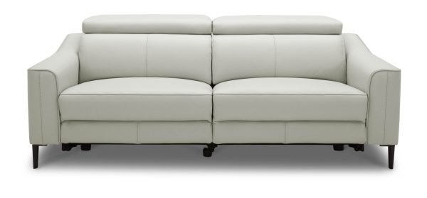 Divani Casa Eden - Modern Grey Leather Sofa Set - Image 2