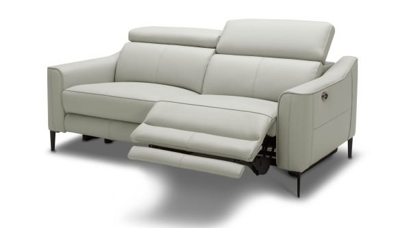 Divani Casa Eden - Modern Grey Leather Sofa Set - Image 3