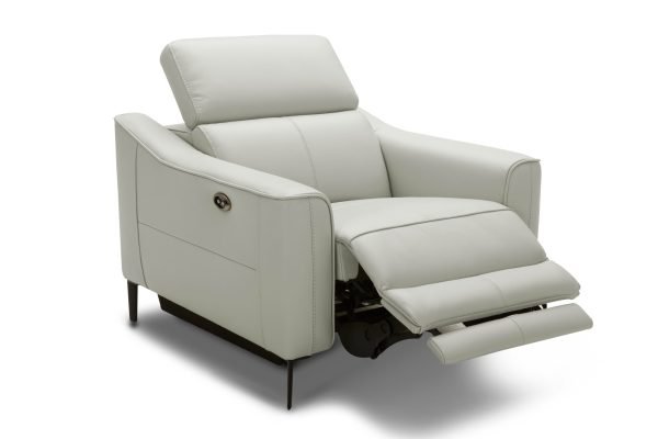 Divani Casa Eden - Modern Grey Leather Sofa Set - Image 4