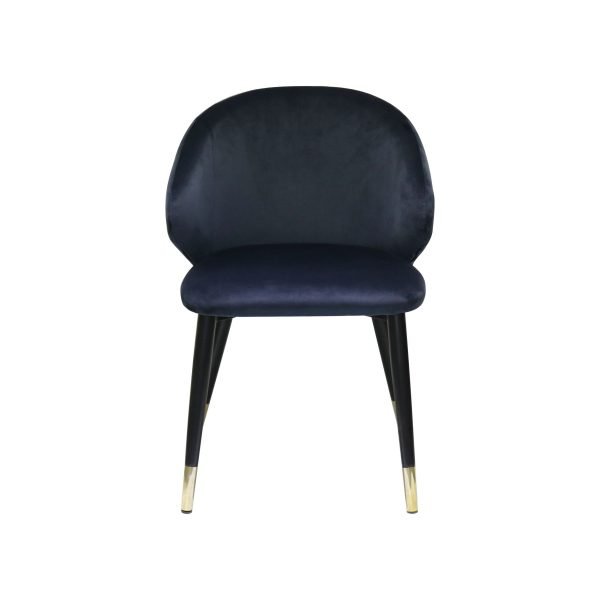 Modrest Elon - Modern Blue Velvet Dining Chair (Set of 2) - Image 2