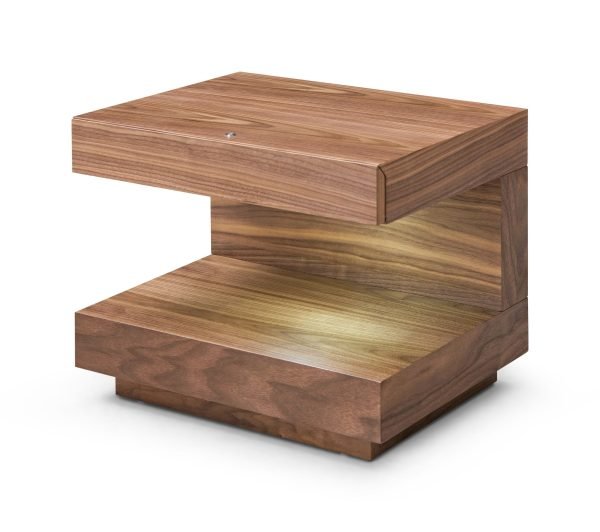 Modrest Esso - Contemporary Walnut Nightstand - Image 2
