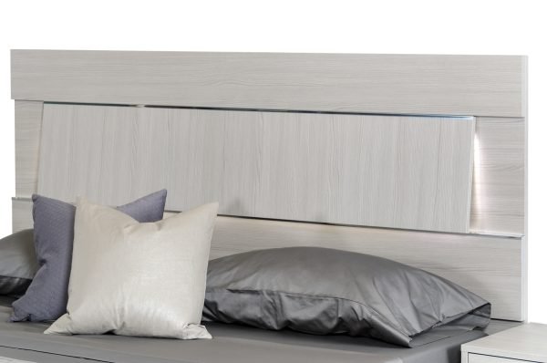 Modrest Ethan Italian Modern Grey Bed - Image 3