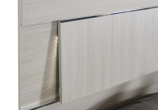 Modrest Ethan Italian Modern Grey Bed - Image 4