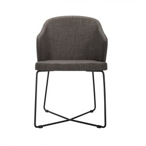 Gia - Modern Grey Fabric Dining Chair (Set of 2)