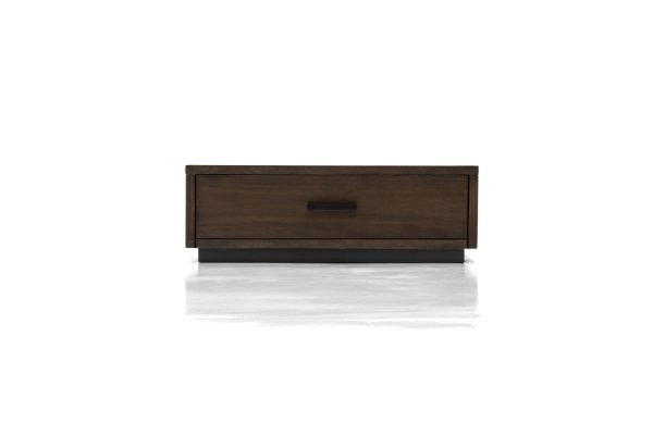 Nova Domus Fantasia - Dark Walnut/Dark Grey Bed and Two Nightstands - Image 4