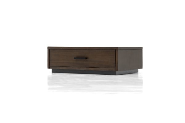 Nova Domus Fantasia - Dark Walnut/Dark Grey Bed and Two Nightstands - Image 3