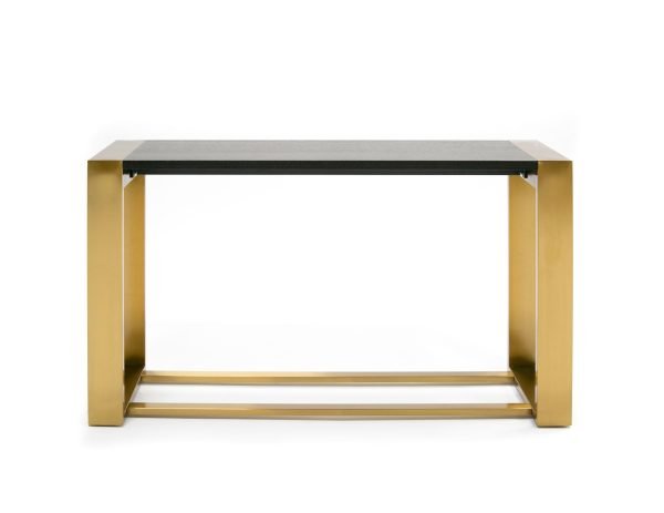 Modrest Fauna - Modern Wenge and Brass Console Table - Image 3