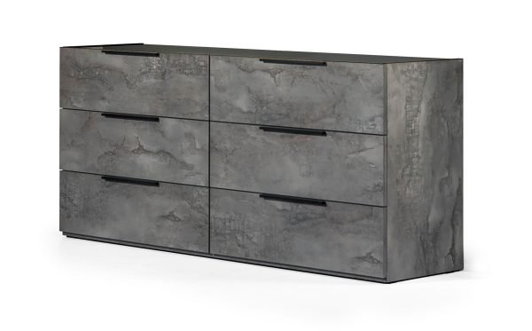 Nova Domus Ferrara - Modern Volcano Oxide Grey Dresser