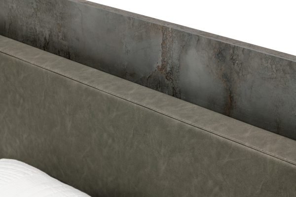 Nova Domus Ferrara - Modern Volcano Oxide Grey Bed + Nightstands - Image 4