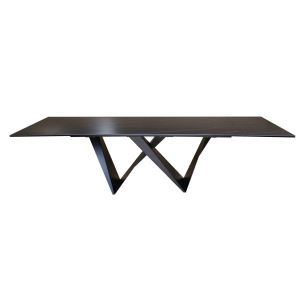 Modrest Fritz - Modern Black Extendable Ceramic Dining Table - Image 2