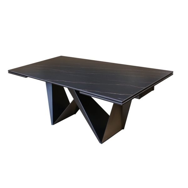 Modrest Fritz - Modern Black Extendable Ceramic Dining Table - Image 3