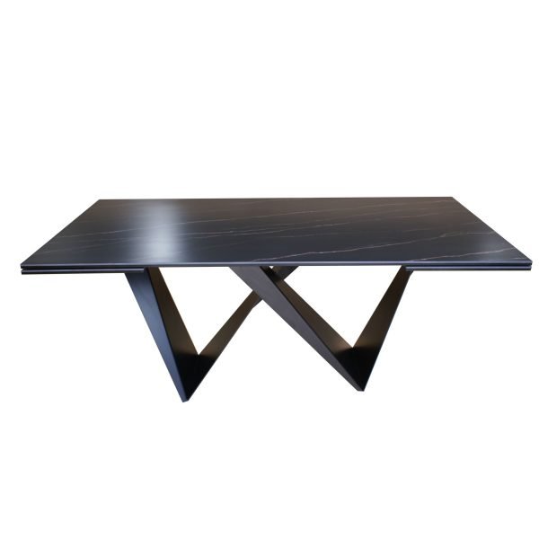 Modrest Fritz - Modern Black Extendable Ceramic Dining Table - Image 4