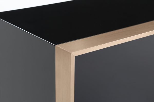 Nova Domus Cartier Modern Black & Rosegold Dining Set - Image 3