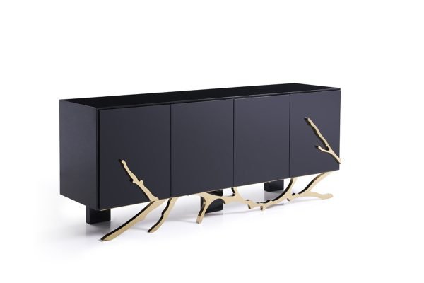 Modrest Legend Modern Black & Gold Buffet - Image 2