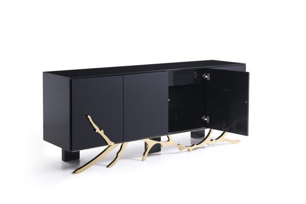 Modrest Legend Modern Black & Gold Buffet - Image 3