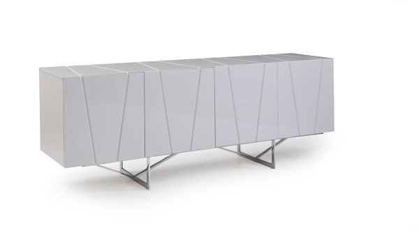 Chrysler Modern White High Gloss Buffet - Image 4