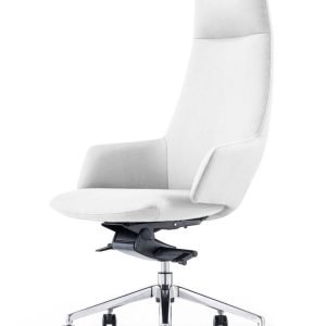 Modrest Gates - Modern White High Back Executive Office Chair