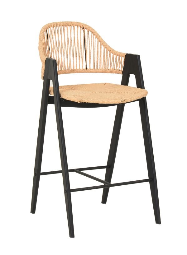Modrest Gayle - Modern Rattan Counter Stool Set of 2