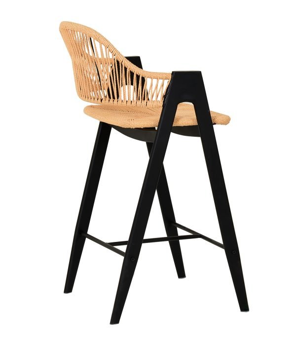 Modrest Gayle - Modern Rattan Counter Stool Set of 2 - Image 2