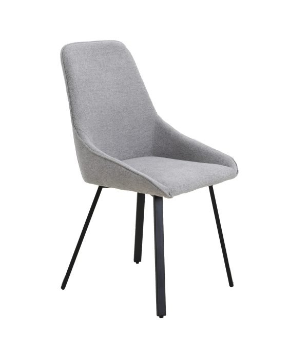 Modrest - Gillette Modern Gray Fabric Dining Chair  Set of 2 - Image 2