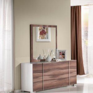 Nova Domus Giovanna Italian Mid-Century Cherry Mirror