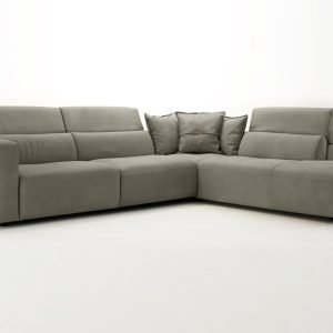 Coronelli Collezioni Grande - Italian Dark Grey RAF Chaise Sectional Sofa