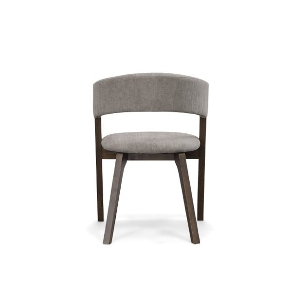 Modrest Grover - Modern Grey & Dark Wenge Dining Chair (Set of 2) - Image 3
