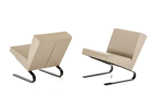 Relax - Contemporary Taupe Lounge Chair (Set of 2) - Image 3