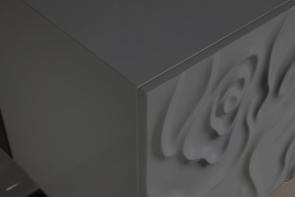 Modrest Gwen - Modern Grey High Gloss Buffet - Image 5