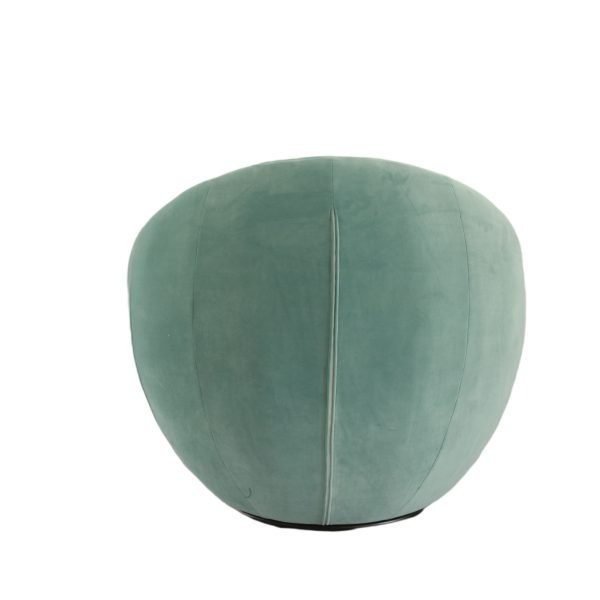 Modrest Gypsum - Modern Teal Swivel Accent Chair - Image 4