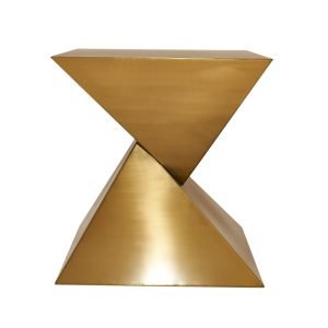 Modrest Hadler - Glam Brushed Gold Metallic End Table
